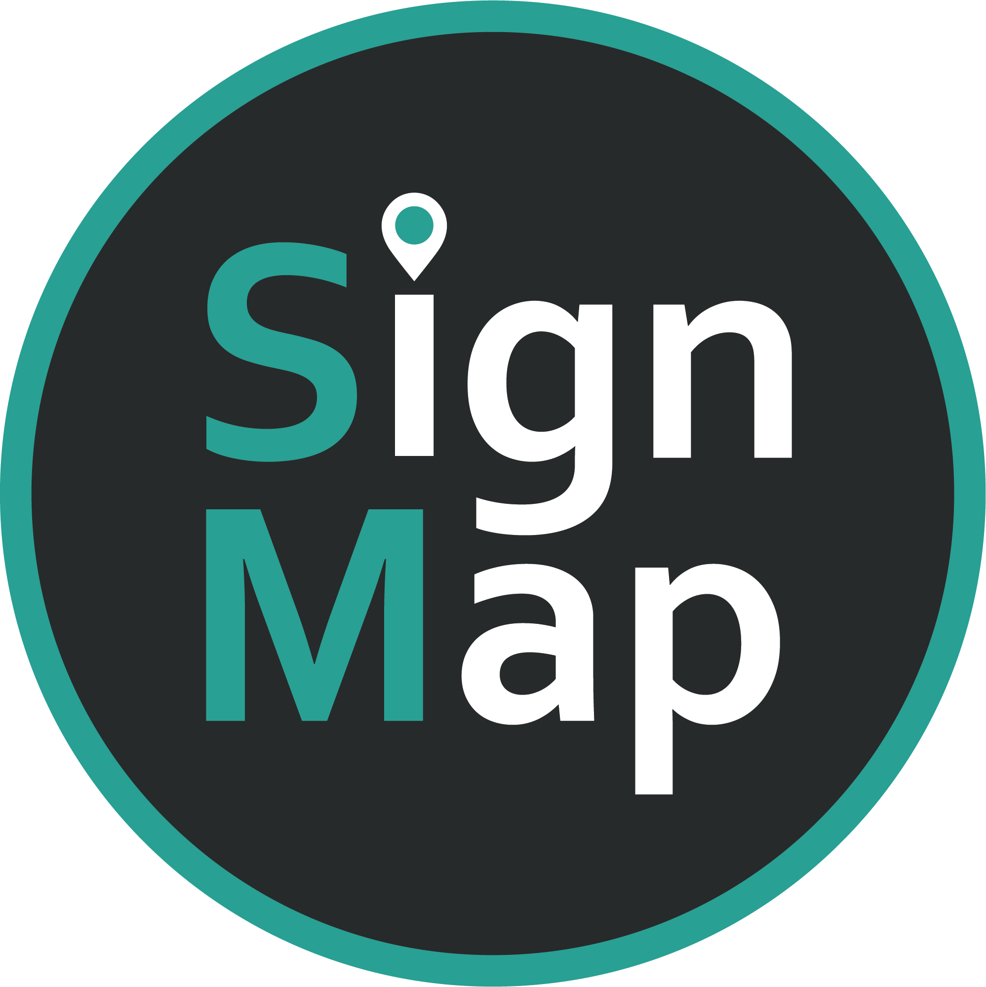 Logo rond de SignMap