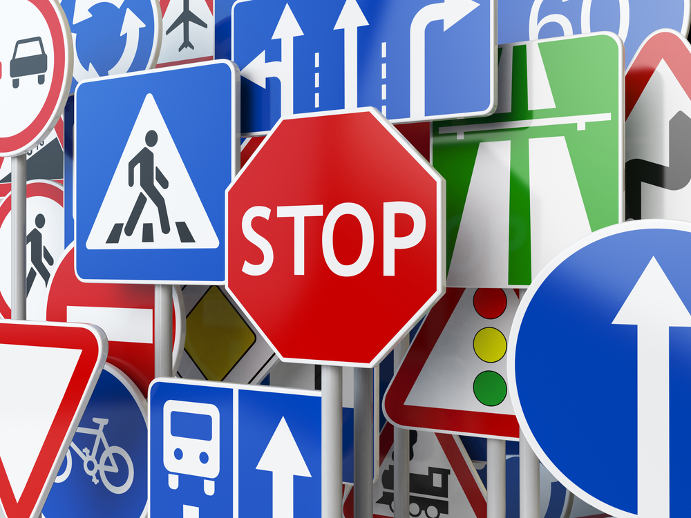 Signalétique routière - Panneau réglementaire SignMap
