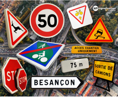 Bannière tailles panneau